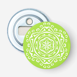 Lime Mandala Bottle Opener