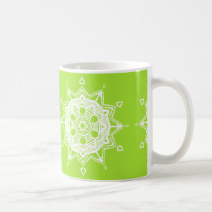 Lime Mandala Coffee Mug