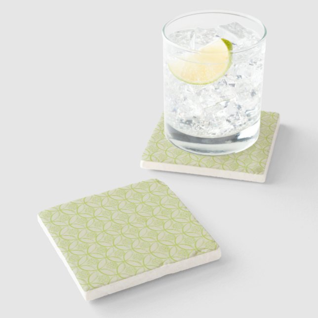 Lime Marble Coaster (Side)