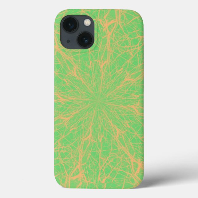 Lime Maze Barely There Case-Mate iPhone Case (Back)