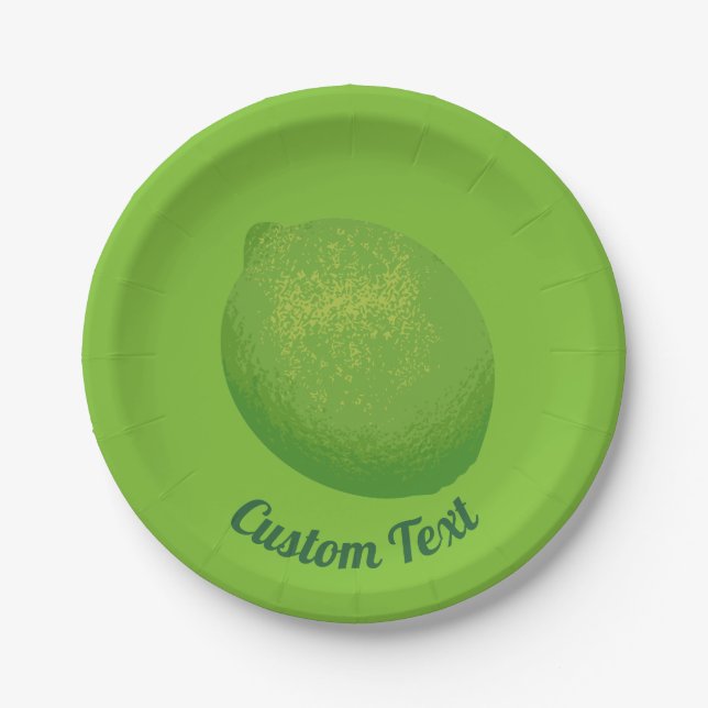 Lime Paper Plate (Front)