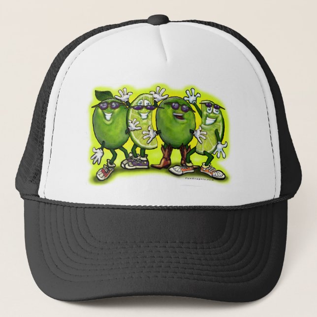 Lime Party Trucker Hat (Front)