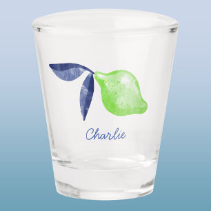 Lime Personalised Citrus Shot Glass
