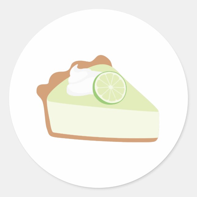 Lime Pie Classic Round Sticker (Front)