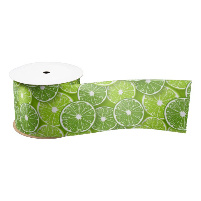 Lime pop satin ribbon (Spool)
