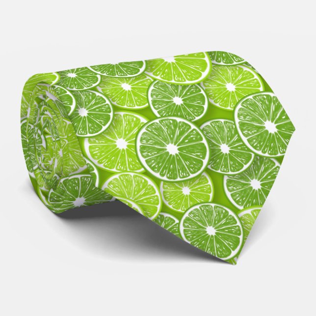 Lime pop tie (Rolled)