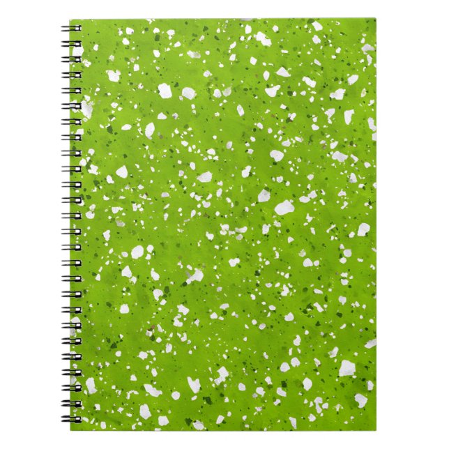 Lime Quartz Marble Notebook (Front)