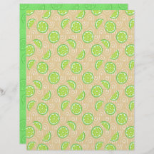 Lime Scrapbook Paper