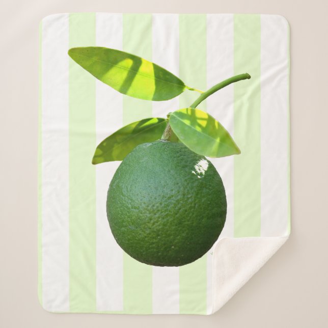 Lime Sherpa Blanket (Front)
