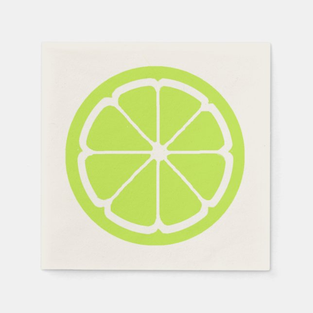 LIME SLICE by SHARON SHARPE Napkin (Front)