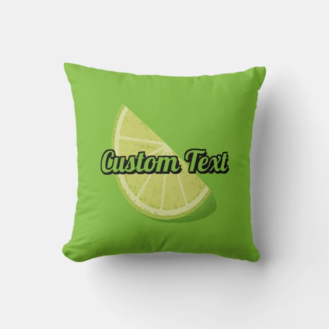 Lime Slice Cushion (Front)