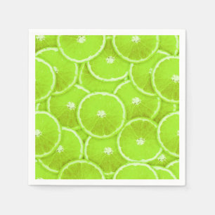 Lime Slice Digital Montage Napkin