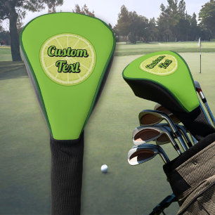 Lime Slice Golf Head Cover
