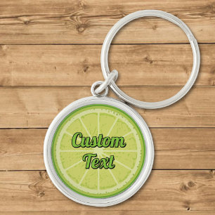 Lime Slice Key Ring