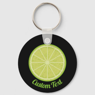 Lime Slice Keychain