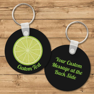 Lime Slice Keychain