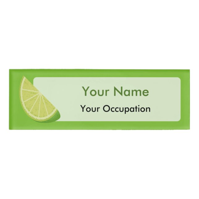 Lime Slice Name Tag (Front)