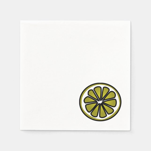 Lime Slice Napkin (Front)