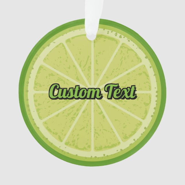 Lime Slice Ornament (Front)