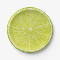 Lime Slice Summer Party Paper Plates