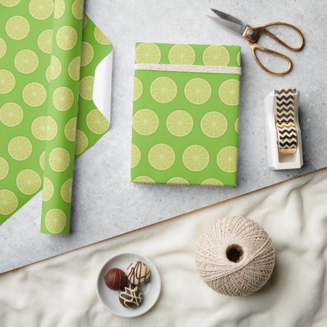 Lime Slice Wrapping Paper (Crafts)