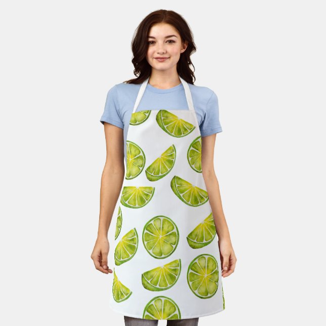 Lime Slices Apron (Worn)