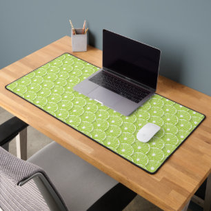 Lime slices desk mat