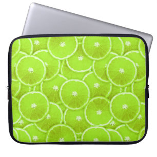 Lime slices laptop sleeve