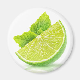 Lime slices magnet