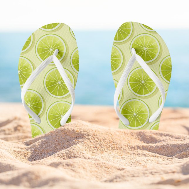 Lime Slices on Light Yellow Thongs (Creator Uploaded)