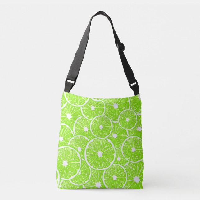 Lime slices pattern crossbody bag (Front)
