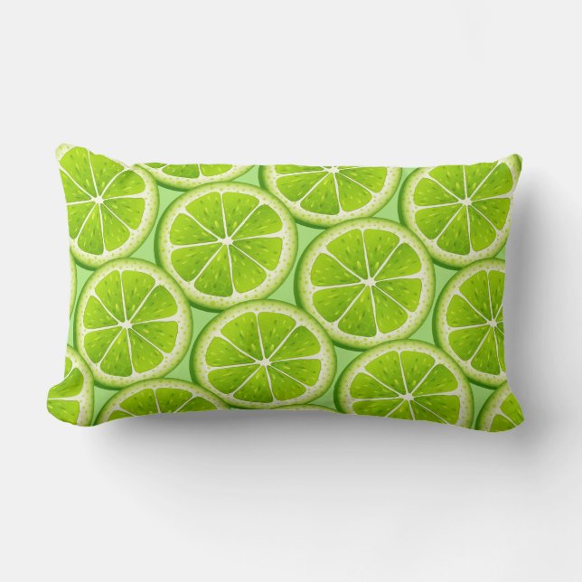 Lime Slices Pillow (Front)