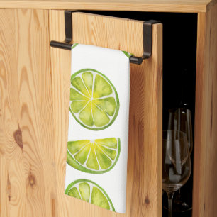 Lime Slices Tea Towel
