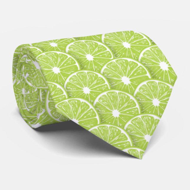 Lime slices tie (Rolled)