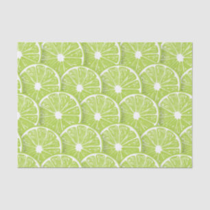 Lime slices tissue paper
