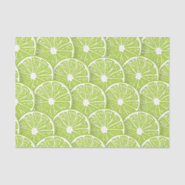 Lime slices tissue paper (Front)