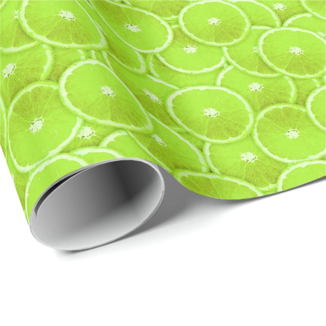 Lime slices wrapping paper (Roll Corner)