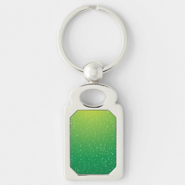 Lime Soda with Tiny Bubbles Background Art Key Ring (Front)