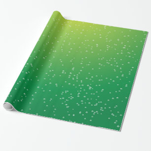 Lime Soda with Tiny Bubbles Background Art Wrapping Paper