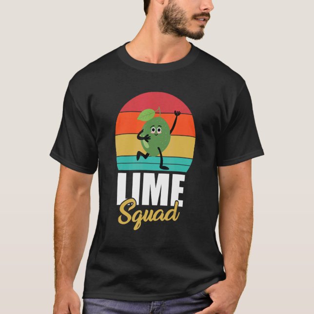Lime Squad Apparel Limes Juice Halloween Fruit T-Shirt (Front)