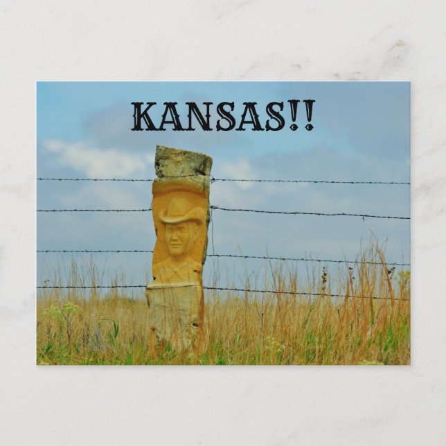 Lime Stone Face Carving Stone Post POST CARD. Postcard (Front)