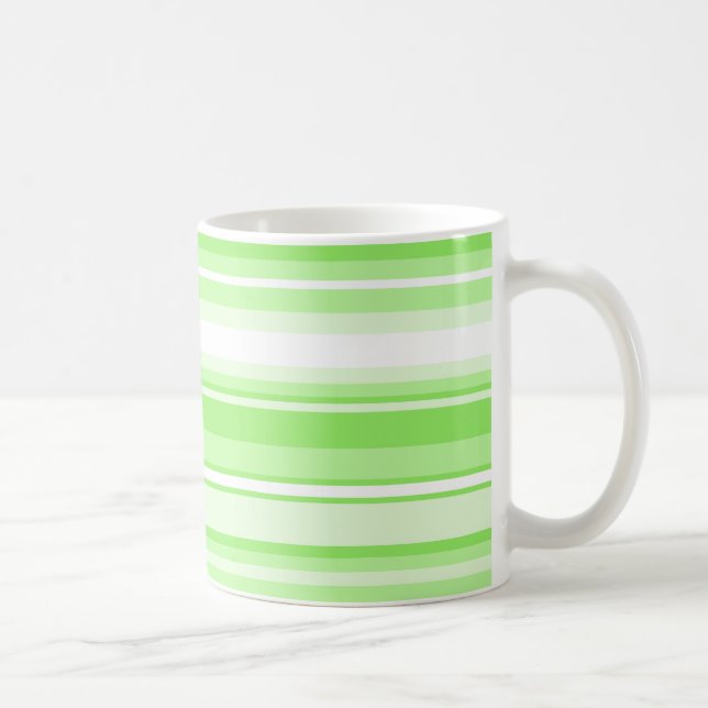Lime stripes coffee mug (Right)