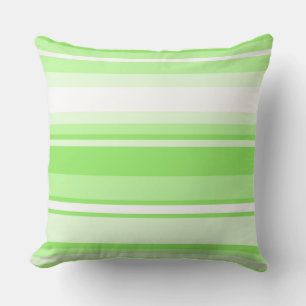 Lime stripes cushion