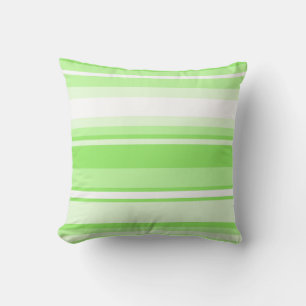 Lime stripes cushion