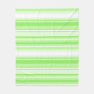 Lime stripes fleece blanket