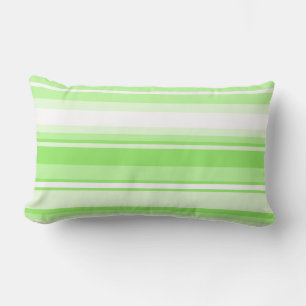Lime stripes lumbar cushion