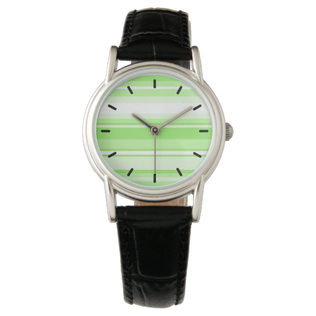 Lime stripes watch (Front)
