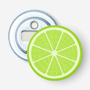 Lime Stylised Fruit Slice Bottle Opener