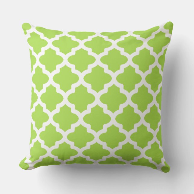 Lime Summer Pattern Outdoor Cushion (Front)