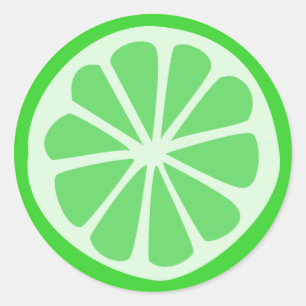 LIme Time Classic Round Sticker